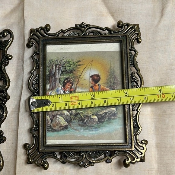 Vintage Italy Home Decor Set Frames and Rose Linen - Picture 10 of 16